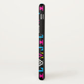 アステカな様式化された大きいパターンII CMYBW Case-Mate iPhoneケース (裏面/左)