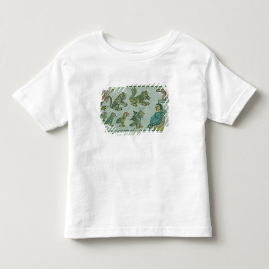 アステカな皇帝の動物 トドラーTシャツ (正面)