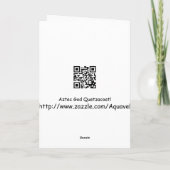 アステカな神Quetzalcoatl サンキューカード (裏面)