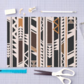 アステカな種族の幾何学的 薄葉紙 (クラフト)