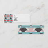 アステカな種族パターンネイティブアメリカンのプリント スキニー名刺 (正面/裏面)