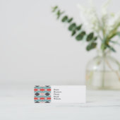 アステカな種族パターンネイティブアメリカンのプリント スキニー名刺 (スタンド正面)