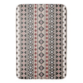 アステカな(h)本質II Ptnの白黒の灰色の赤い砂 バスマット (正面縦)