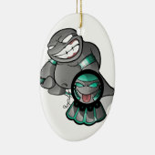 アステカなLilの脂肪腹 セラミックオーナメント (右)