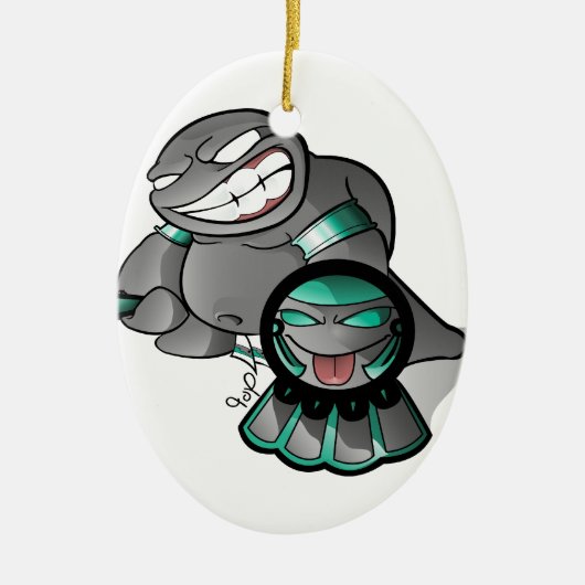 アステカなLilの脂肪腹 セラミックオーナメント (正面)