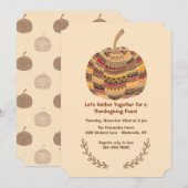 アステカのかぼちゃの招待状 招待状 (正面/裏面)