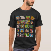 アステカのグリフシンボル Tシャツ (正面)