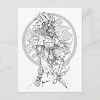 アステカのジャガー戦士 ポストカード