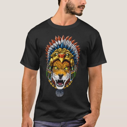 アステカの戦士ジャガー Tシャツ (正面)