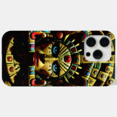 アステカの顔柄4 Case-Mate iPhoneケース (裏面 (横))