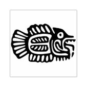 アステカの魚のアートスタンプ ラバースタンプ (インプリント)