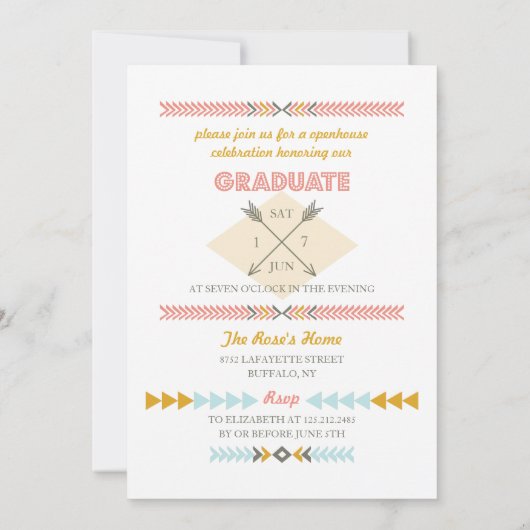 アステカはっきりした部写真卒業会 招待状 (裏面)