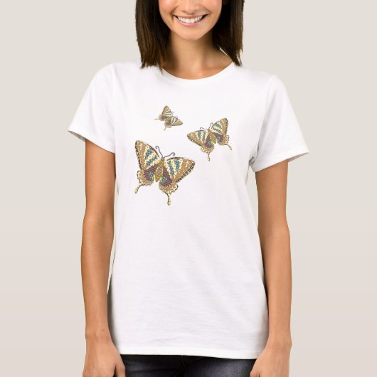 アステカアゲハチョウの女性のシャツ Tシャツ (正面)