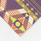 アステカカラフルシームレ鮮やかスパターン フリースブランケット (角)