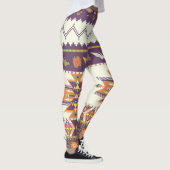 アステカカラフルシームレ鮮やかスパターン レギンス (右)