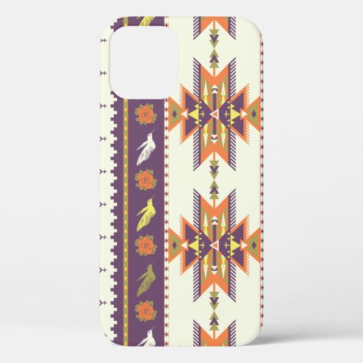 アステカカラフルシームレ鮮やかスパターン Case-Mate iPhoneケース (裏面)