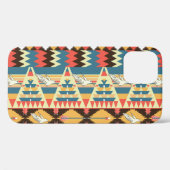 アステカカラフル：鳥、花の模様。 Case-Mate iPhoneケース (裏面 (横))