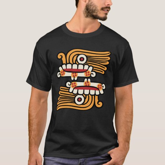 アステカカレンダー12日目 - マリナリ Tシャツ (正面)