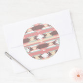 アステカスタイル2の幾何学的パターン ラウンドシール (封筒)