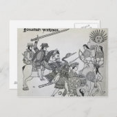 アステカスペインのスとの戦い ポストカード (正面/裏面)