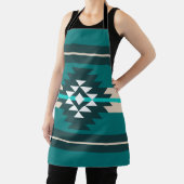 アステカデザインターコイズ エプロン (インサイチュ)