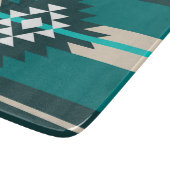 アステカデザインターコイズ カッティングボード (角)