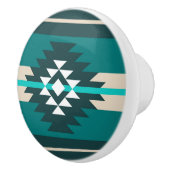 アステカデザインターコイズ セラミックノブ (右)