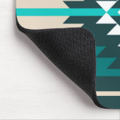 アステカデザインターコイズ マウスパッド (コーナー)