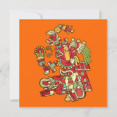 アステカデザイン招待状 招待状 (裏面)