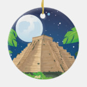 アステカピラミッド セラミックオーナメント (裏面)