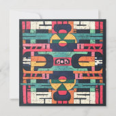 アステカモチーフ カード (正面)