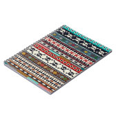 アステカモチーフ、シームレスパターンデザイン ノートブック (左側)