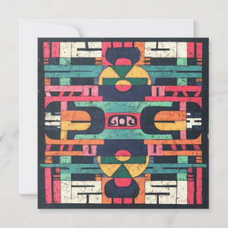 アステカモチーフ 招待状