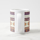 アステカラフルックパターン ジャンボコーヒーマグカップ (裏面)