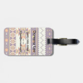 アステカラフルックパターン ラゲッジタグ (裏面横)