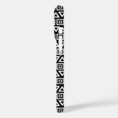 アステカ三角形+正方形パターン白(黒) Case-Mate iPhoneケース (裏面 / 左)