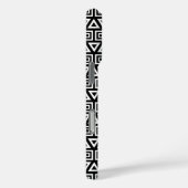 アステカ三角形+正方形パターン白(黒) Case-Mate iPhoneケース (裏面 / 右)