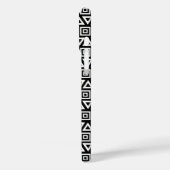 アステカ三角形+正方形パターン白(黒) Case-Mate iPhoneケース (裏面 / 左)