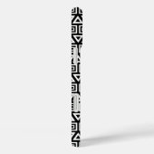 アステカ三角形+正方形パターン白(黒) Case-Mate iPhoneケース (裏面 / 右)