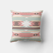 アステカ先住民数々の模様モダン クッション (裏面)