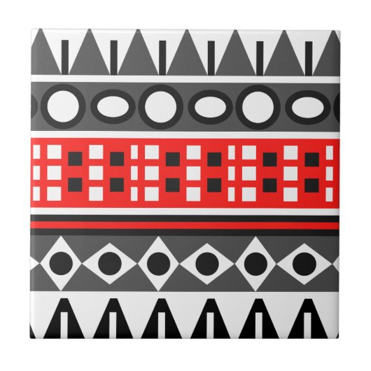 アステカ先住民 タイル (正面)