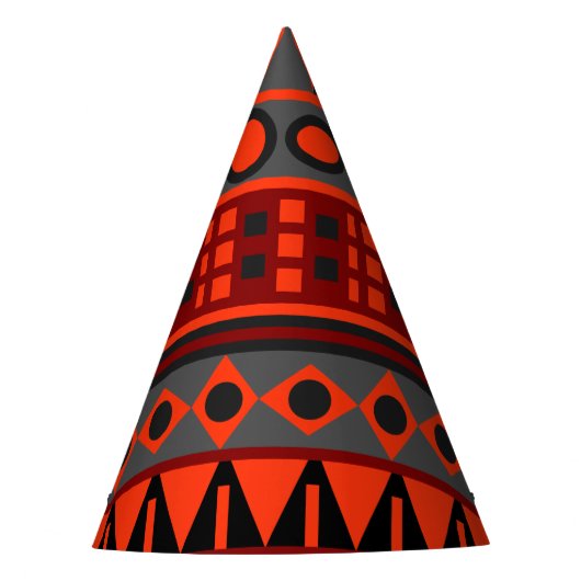 アステカ先住民 パーティーハット (正面)