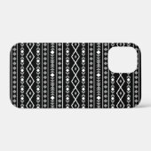 アステカ図形パターン白グレー黒 Case-Mate iPhoneケース (裏面 (横))