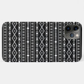アステカ図形パターン白グレー黒 Case-Mate iPhoneケース (裏面(横))