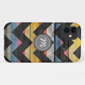 アステカ山形ジグザグ模様 Case-Mate iPhoneケース (裏面(横))