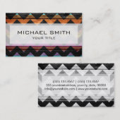 アステカ山形ジグザグ#3 名刺 (正面/裏面)