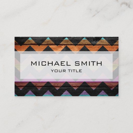 アステカ山形ジグザグ#3 名刺 (正面)