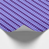 アステカ山 – パステルブルーオン深いパープル ラッピングペーパー (角)