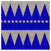 アステカ山 – 青（白） ファブリック (クローズアップ)