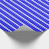 アステカ山 – 青（白） ラッピングペーパー (角)